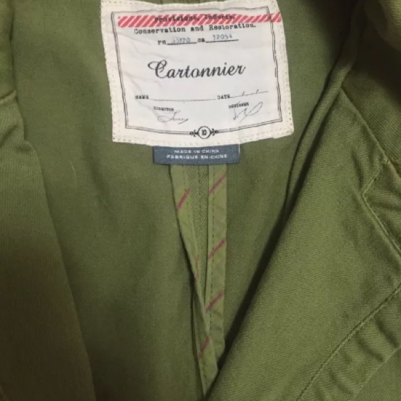 Cartonnier Anthropologie green kittery blazer 10 - Picture 3 of 4